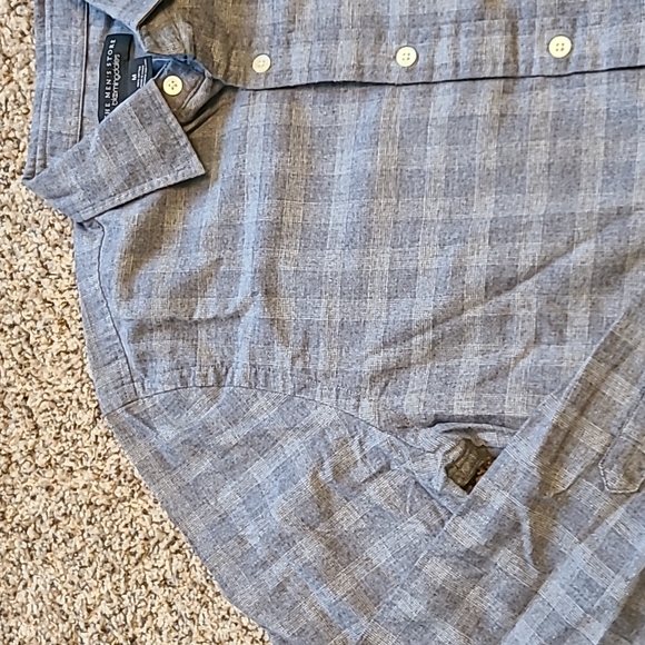 The Men's Store cotton blue-grey shirt - Picture 10 of 16
